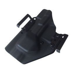 RH HOLSTERS Kabura OWB Frogy CZ P-09 /   right - 1/2 sweatguard / speedloops 40 mm / black KYDEX