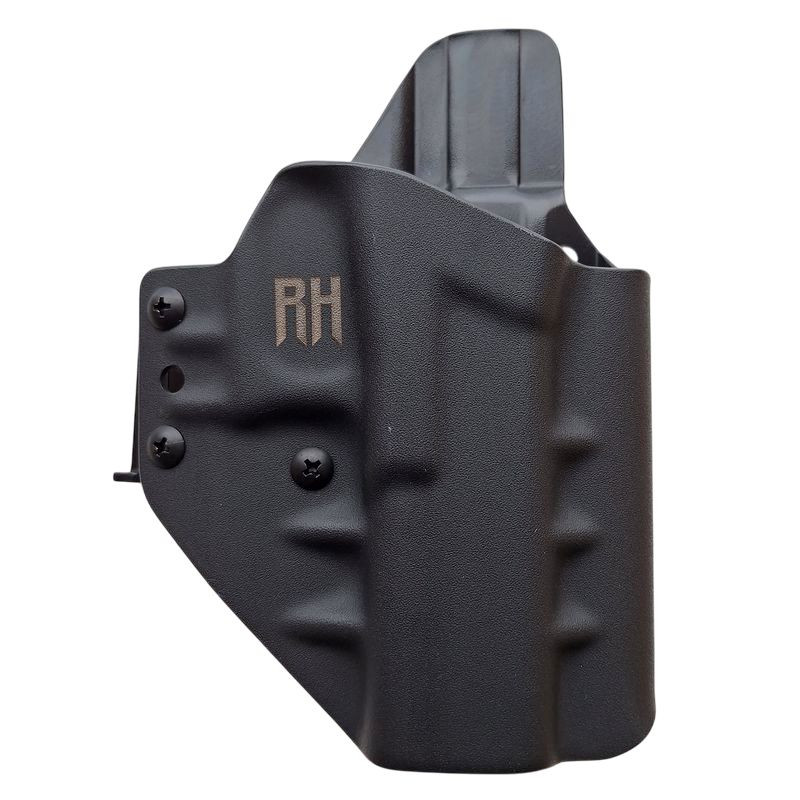 RH HOLSTERS Kabura OWB Frogy GLOCK       G17/22/31 / right - 1/2 sweatguard / speedloops 40 mm / black KYDEX