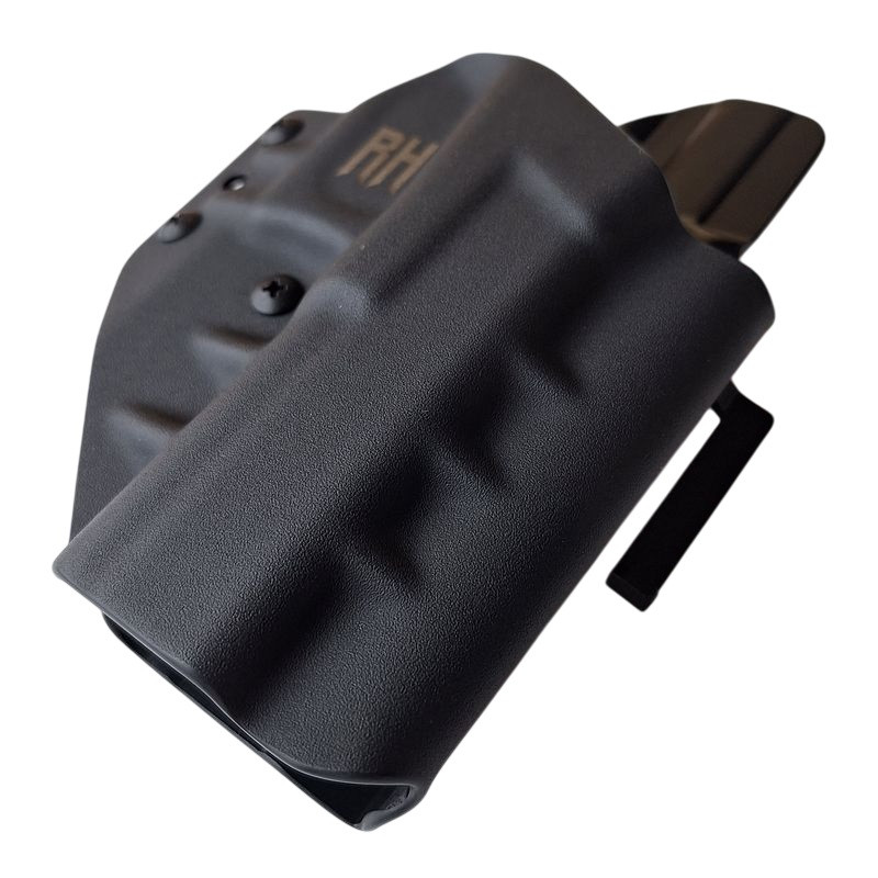 RH HOLSTERS Kabura OWB Frogy GLOCK       G17/22/31 / right - 1/2 sweatguard / speedloops 40 mm / black KYDEX