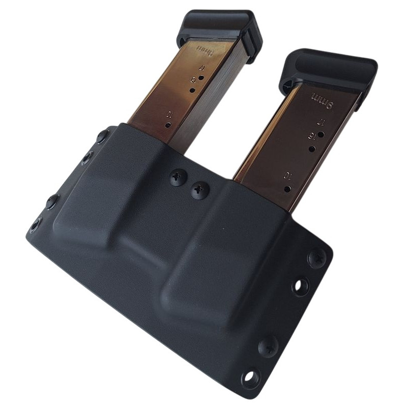 RH HOLSTERS Ładownica OWB x2 CZ Shadow   x2 / right - without sweatguard / steel loops 40 mm / black KYDEX