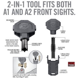 REAL AVID Front Sight Adjuster Pro Fly Wrench - AR-15 A1 / A2 (AVARFSAPRO)