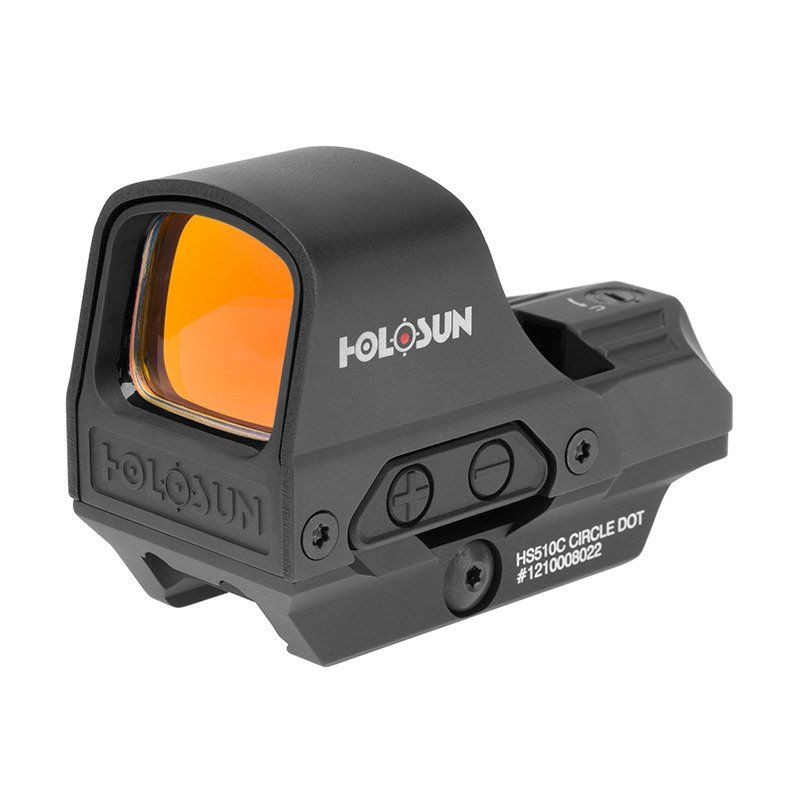 HOLOSUN HS510C Open Reflex Red Dot Sight     Multi-Reticle - Solar Panel