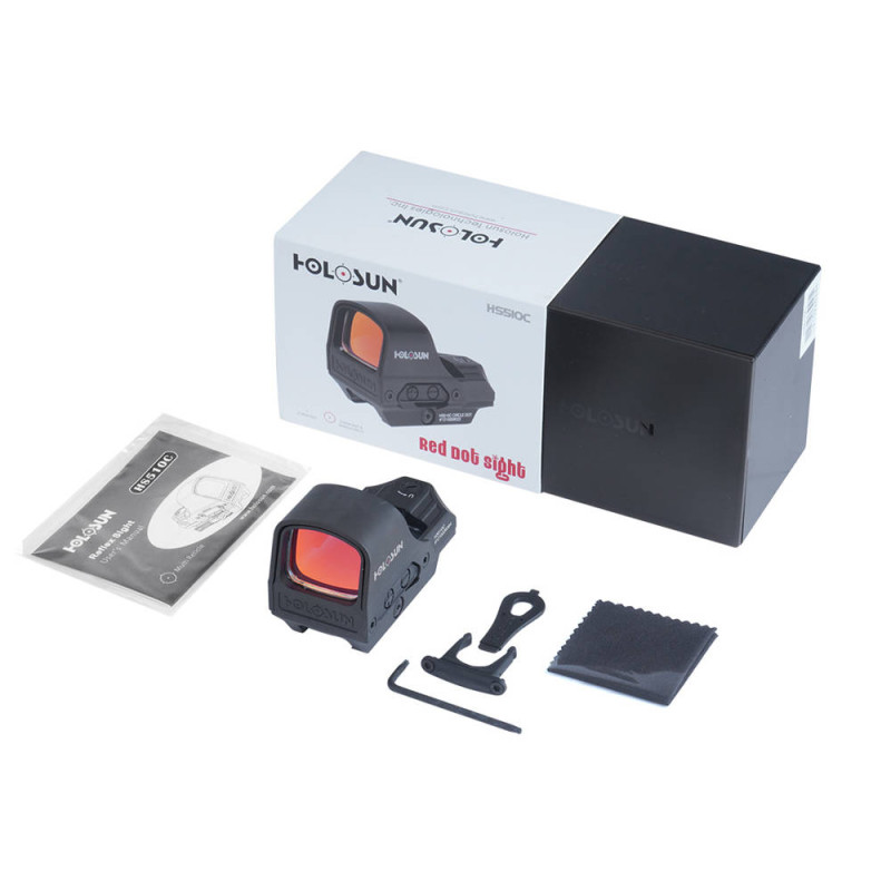 HOLOSUN HS510C Open Reflex Red Dot Sight     Multi-Reticle - Solar Panel