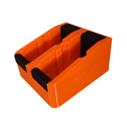 Držák na krátkou zbraň BULLETMAG (s baterkou a kolimátorem) x2 - oranžový / magnetický