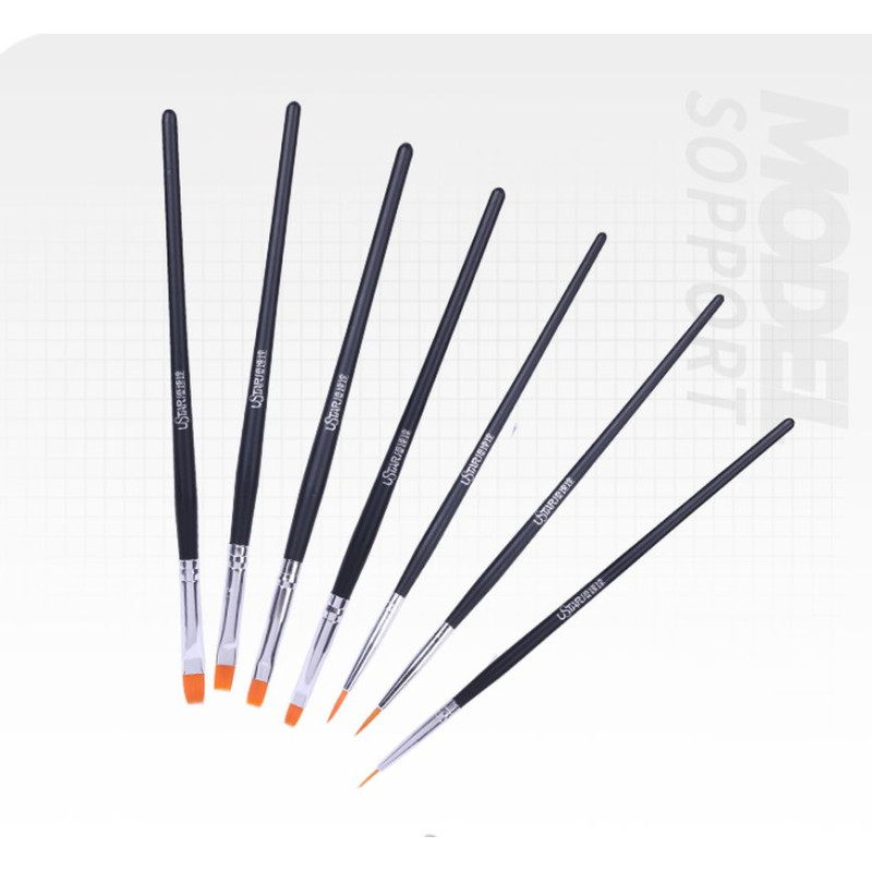 U-STAR UA-90027 ZESTAW PĘDZLI            MODELARSKICH 9 szt.