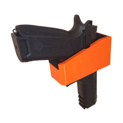 Držák na krátkou zbraň BULLETMAG (s baterkou a kolimátorem) x1 - černý / s magnetem