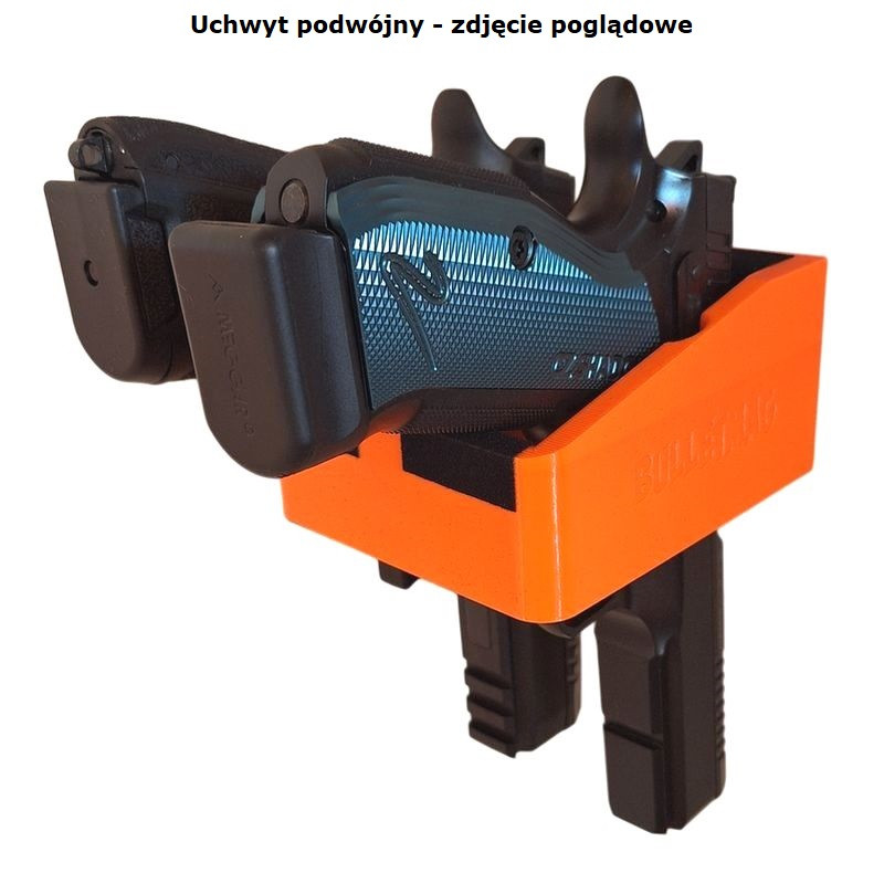 BULLETMAG UCHWYT NA BROŃ KRÓTKĄ (z       latarką i kolimatorem) x1 - czarny / na magnes