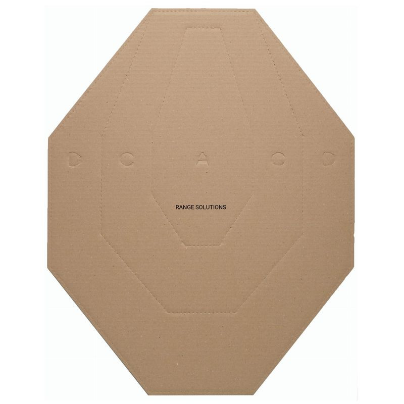 RS IPSC CARDBOARD SHIELD brown ( 50 pieces )