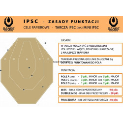 RS cardboard shield IPSC white and brown ( 50 pieces )