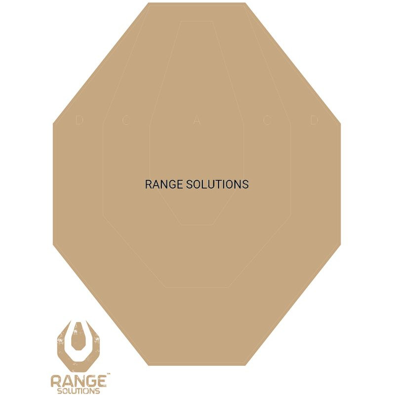 RS PAPER SHIELD IPSC brown ( 10 pcs. per roll ) 31-020809-00