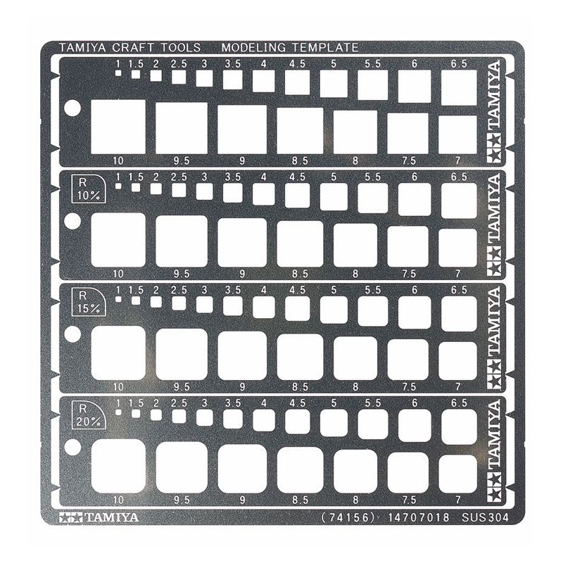 TAMIYA Modeling Templates 1-10 (74156)