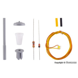 VIESSMANN 6721 H0 LED street lamp white 49 mm KIT