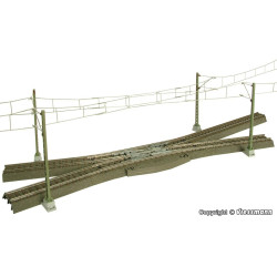 VIESSMANN 4146 H0 Overhead catenary, conductors, turnout