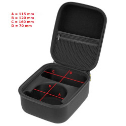 EARMOR Rigid case for hearing protectors - Black (S16A-BK)