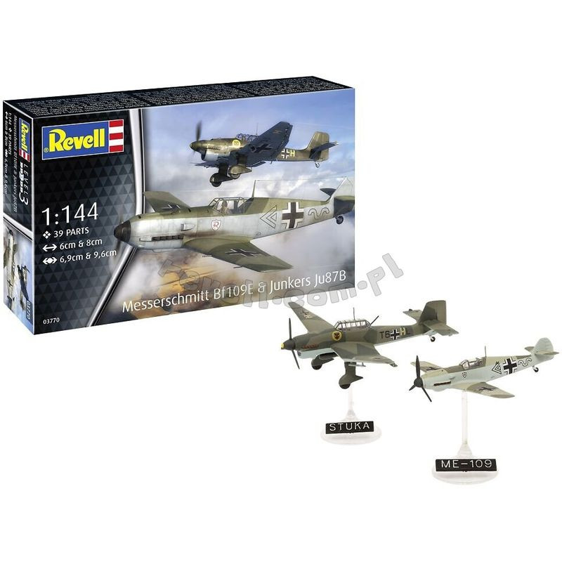 REVELL 1/144 MESSERSCHMITT BF109E & JUNKERS JU87B ST (03770)