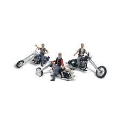 WOODLAND A5554 H0 - MOTOCYCLES Bad Boy Bikers