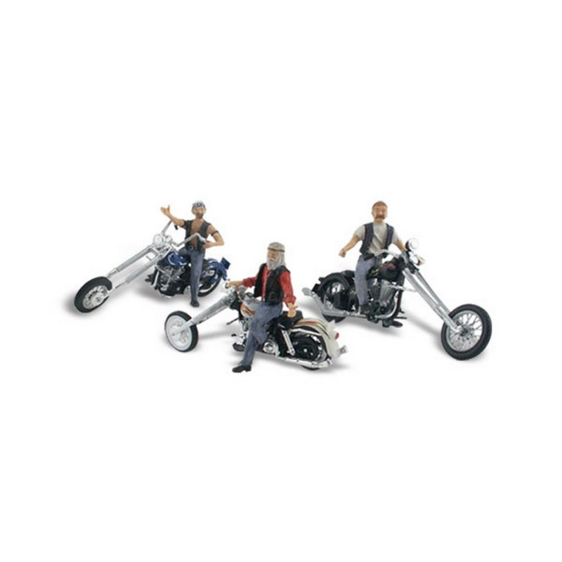 WOODLAND A5554 H0 - MOTOCYCLES Bad Boy Bikers
