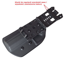 RH HOLSTERS Kabura OWB Sport CZ Shadow   2 / right / tek-lok / black KYDEX