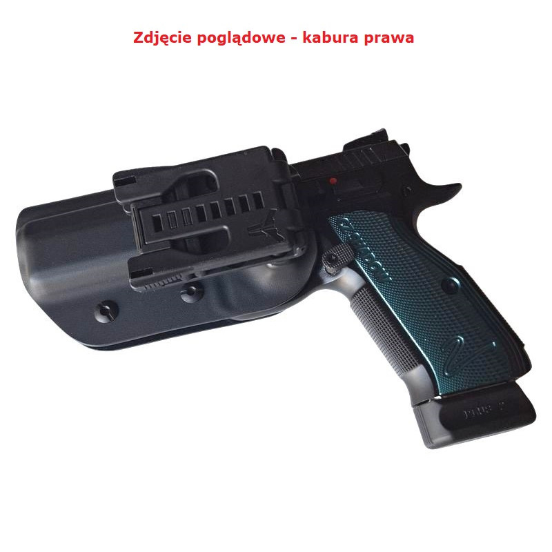 RH HOLSTERS Kabura OWB Sport CZ Shadow   2 / left / Tek-lok / black KYDEX