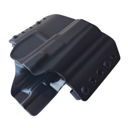 RH HOLSTERS Kabura OWB Classics CZ P-09  C NOCTURNE / left - half sweatguard / loops 40 mm / black KYDEX