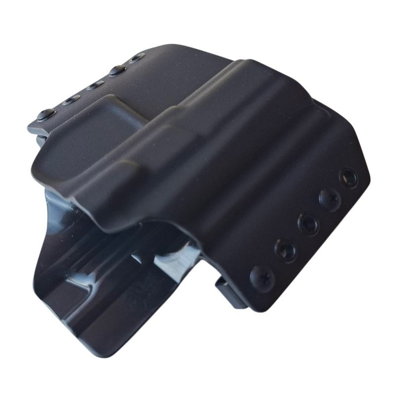 RH HOLSTERS Kabura OWB Classics CZ P-09  C NOCTURNE / left - half sweatguard / loops 40 mm / black KYDEX