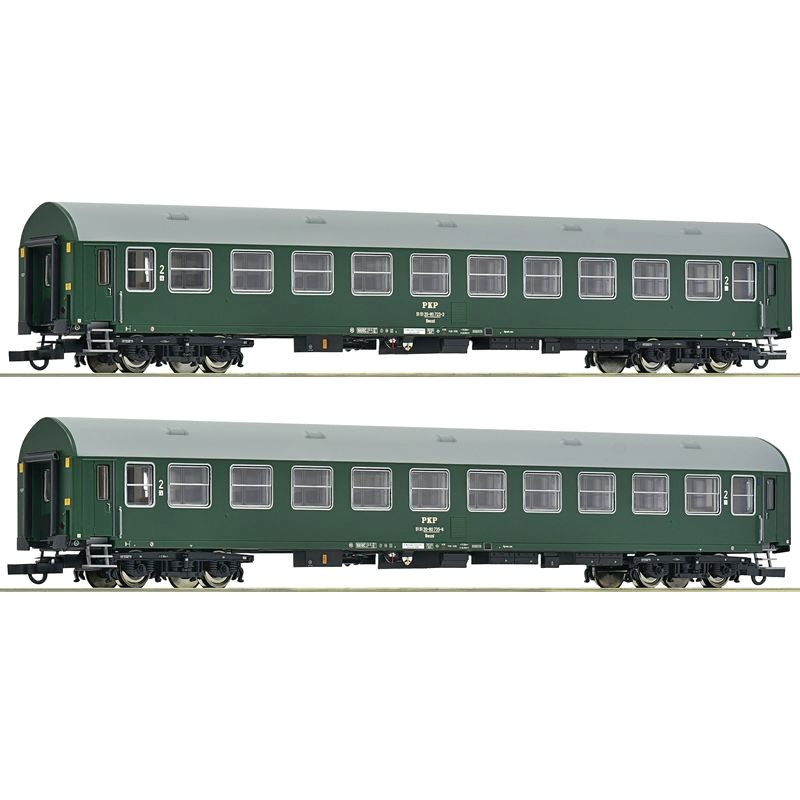 ROCO 6200102 WAGON OSOBOWY PKP kl.2      ep.IV ( zestaw 2 wagony )