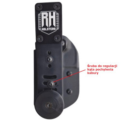 RH HOLSTERS Kabura OWB Sport CZ P-09 F   Nocturne / right / IPSC mount black / black KYDEX