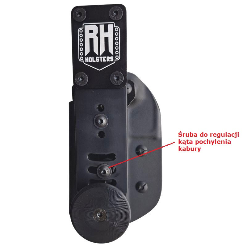 RH HOLSTERS pouzdro OWB Sport CZ P-09 F Nocturne / pravé / IPSC mount černé / černé