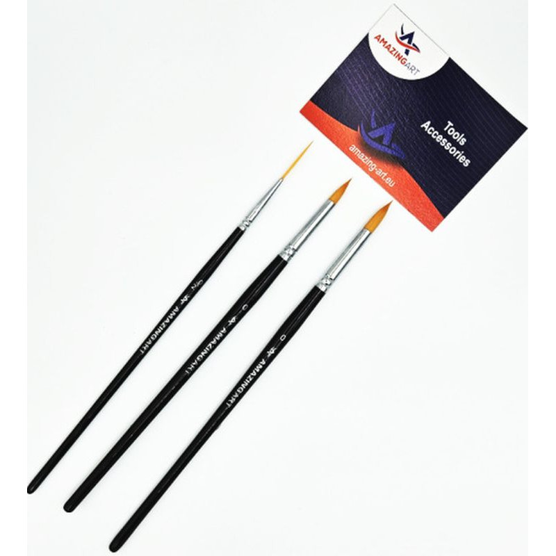 AMAZING ART BRUSH SET 0, 0, 2/0 (40252)