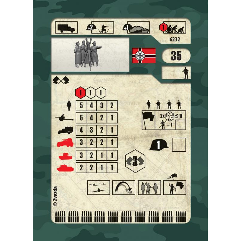 ZVEZDA 1/72 GERMAN HQ WINTER (6232)