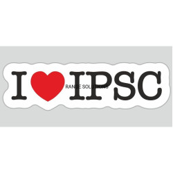 Nálepka " I love IPSC " -...