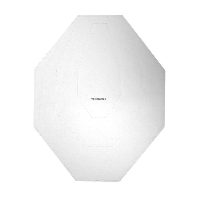 RS CARDBOARD SHIELD IPSC MINI white / brown ( 10 pieces )