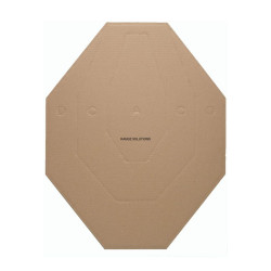 RS CARDBOARD SHIELD IPSC MINI white / brown ( 10 pieces )