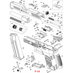 CZ Needle for CZ P-10 S/C/SC/F pistol set (0552-0700-02ND) ĆESKA ZBROJOVKA