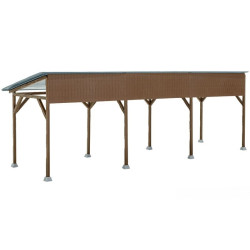 KIBRI 38349 H0 shed - canopy for machinery