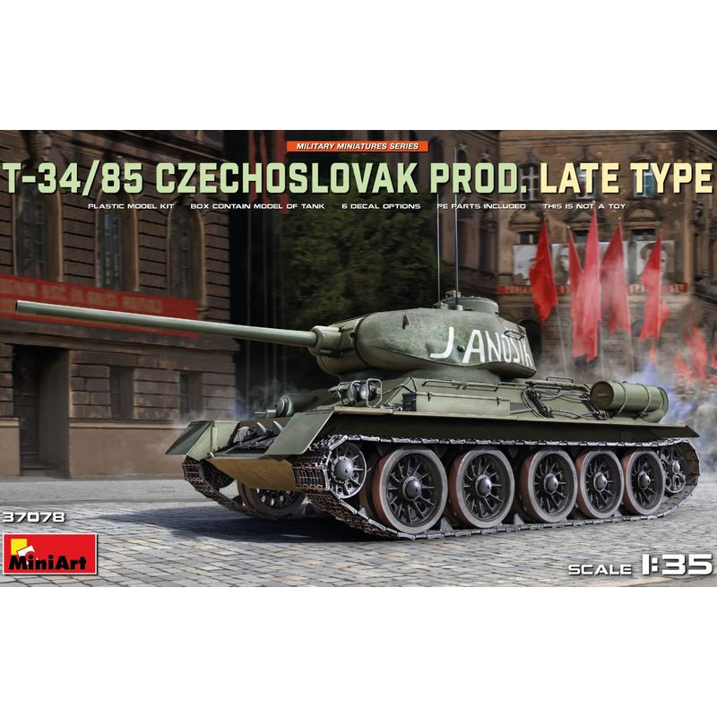 MiniArt 1/35 T-34-85 Czechoslovak Prod.  Late Type (37078)