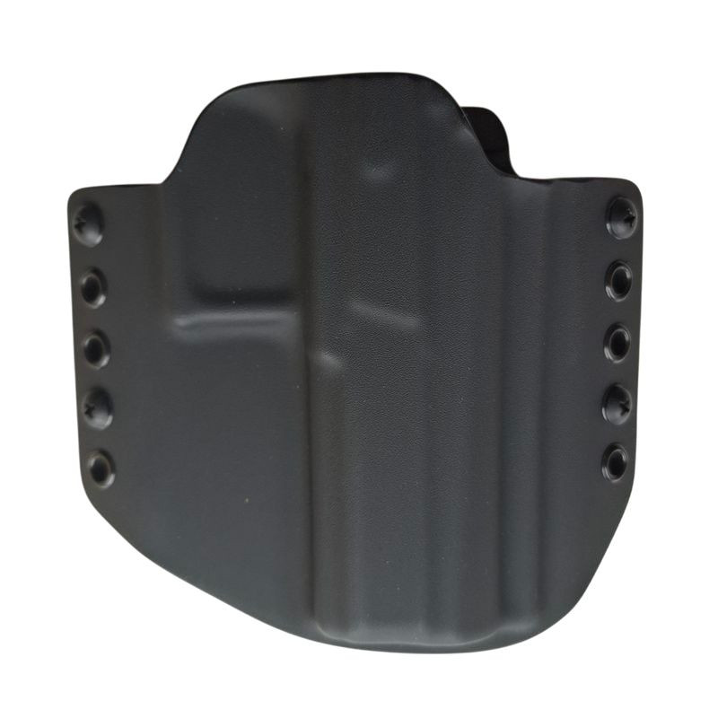 RH HOLSTERS Kabura OWB Classics CZ P-09  F NOCTURNE / right - without sweatguard / steel loops 40 mm / black KYDEX