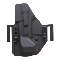 RH HOLSTERS Kabura OWB Frogy CZ P-09 C   NOCTURNE / right - 1/2 sweatguard / speedloopsoops 40 mm / black KYDEX