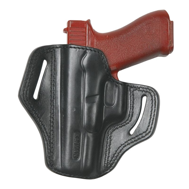 KAJMAN GLOCK 19 kožené pouzdro / LONG MOTOR "S7" černé