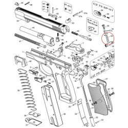 EEMANN TECH CZ Sprężyna zrzutu magazynka (-10% siły) CZ SP-01, Shadow..., TS... (131200)