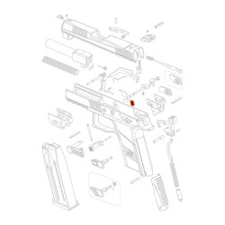 CZ Sprężyna blokady bezpiecznika do CZ   82/83, P-07/09/10 M (0330-0490-01ND) parts 43 / ĆESKA ZBROJOVKA
