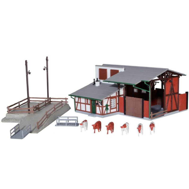 KIBRI 39096 H0 STABLE with loading ramp