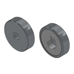 MAGNES NEODYMOWY WALEC 25* 7 mm /        z otworem 11x6 mm pod śrubę