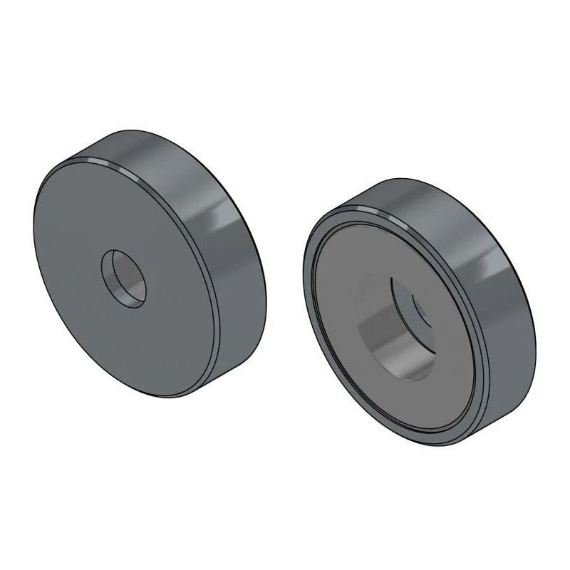 MAGNES NEODYMOWY WALEC 25* 7 mm /        z otworem 11x6 mm pod śrubę