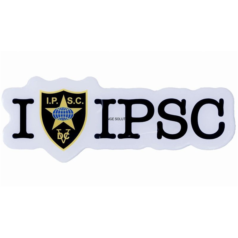 Sticker " I IPSC - IPSC " - 3D convex
