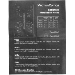 VECTOR OPTICS Mounting plate for CZ 75 Shadow ... / SP-01 (SCFRM-21)