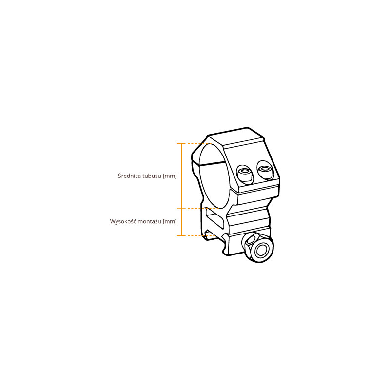 LEAPERS Montaż dwuczęściowy średni 1"/   weaver L-L4 (RQ2W1154)