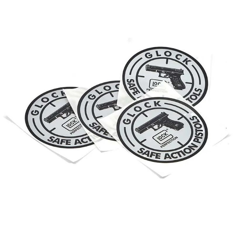 GLOCK Naklejka / średnica 10 cm  / SAFE  ACTION PISTOLS