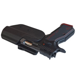 RH HOLSTERS Kabura OWB Sport CZ Shadow   2 Target 5" / right / Tek-lok / 3 mm / black KYDEX