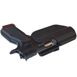 RH HOLSTERS Kabura OWB Sport CZ Shadow   2 Target 5" / left - Tek-lok / 3 mm / black KYDEX